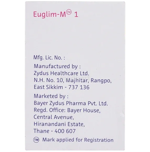 euglim m 1mg tablet 10's